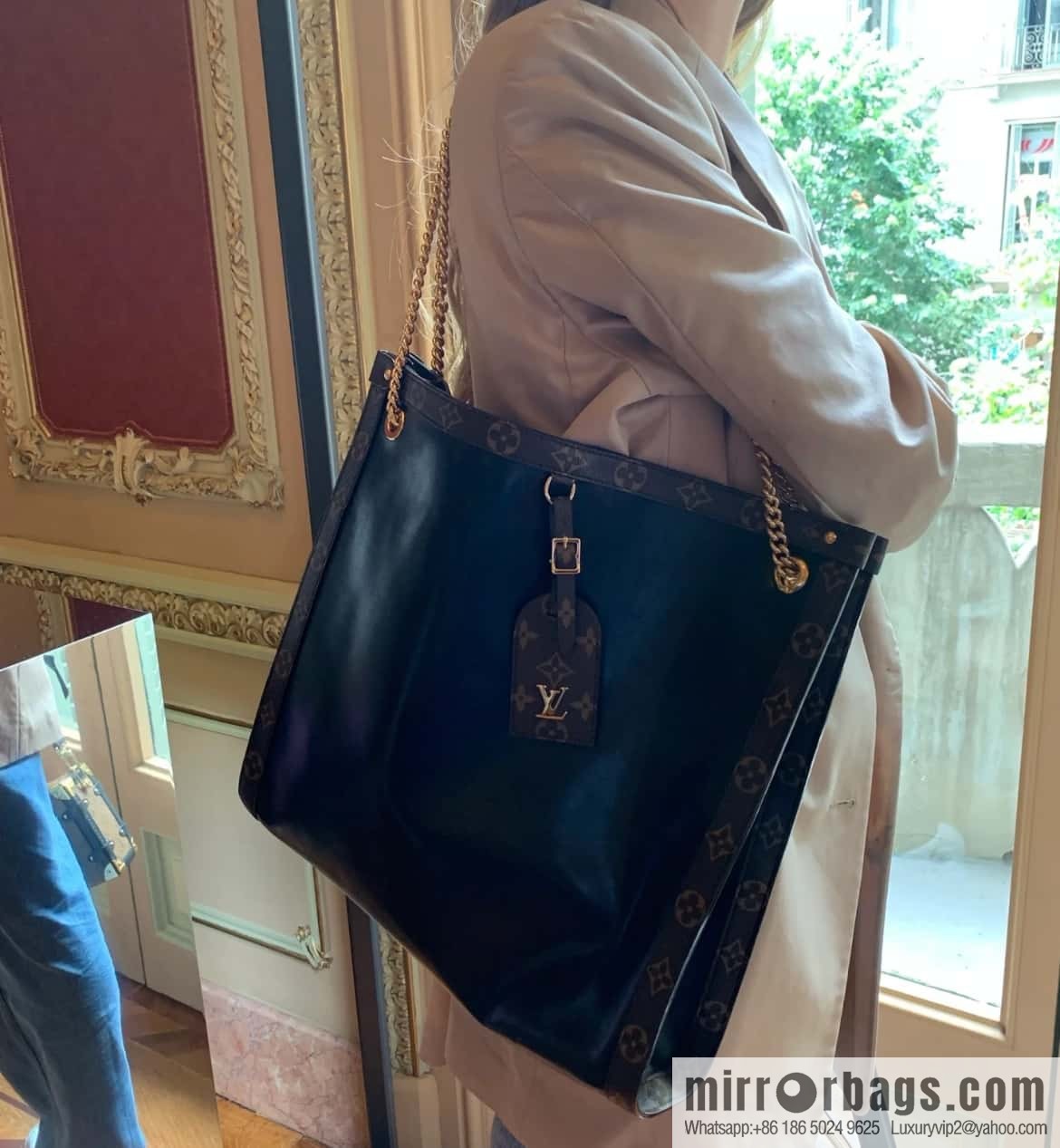 [Boutique‑grade] M13137 black/presbyopia, tote bag series Nova MM tote bag