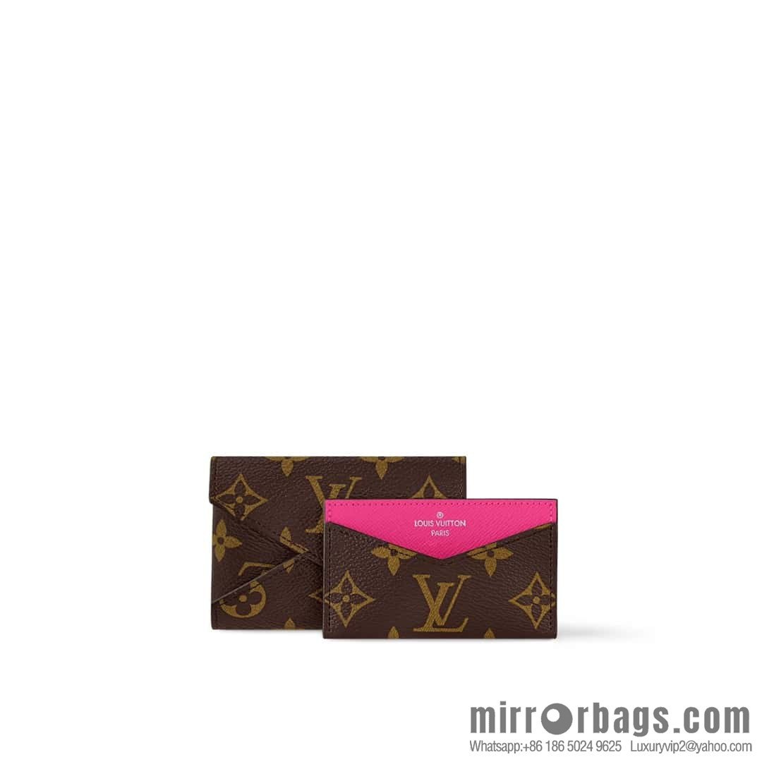 [Boutique‑grade] M12793 presbyopia plum red, card bag wallet series KIRIGAMI card clip two-piece set