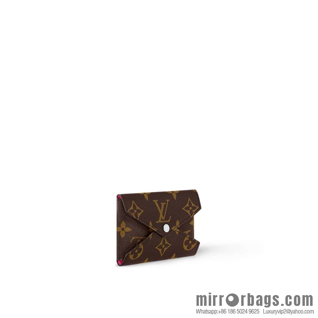 [Boutique‑grade] M12793 presbyopia plum red, card bag wallet series KIRIGAMI card clip two-piece set