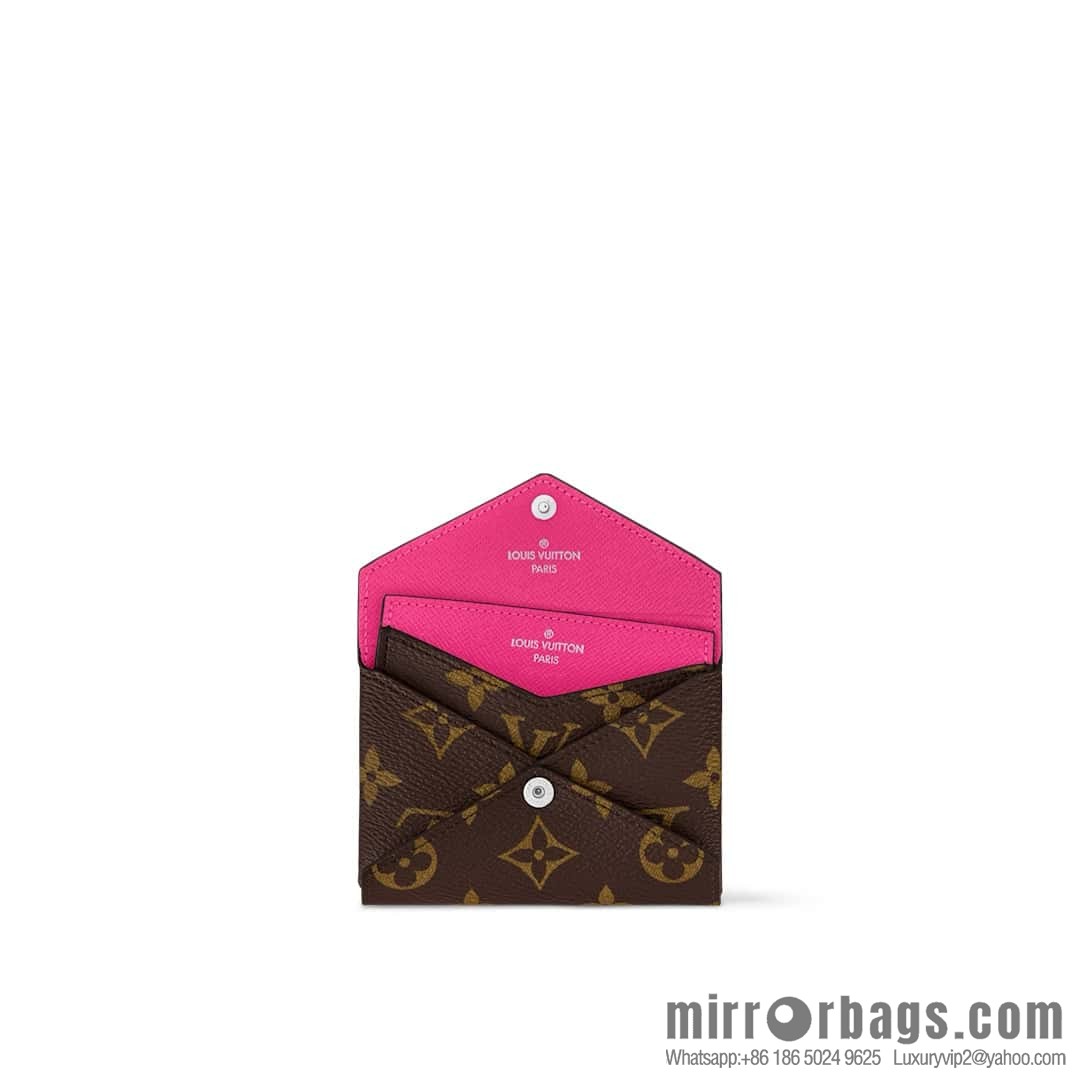 [Boutique‑grade] M12793 presbyopia plum red, card bag wallet series KIRIGAMI card clip two-piece set