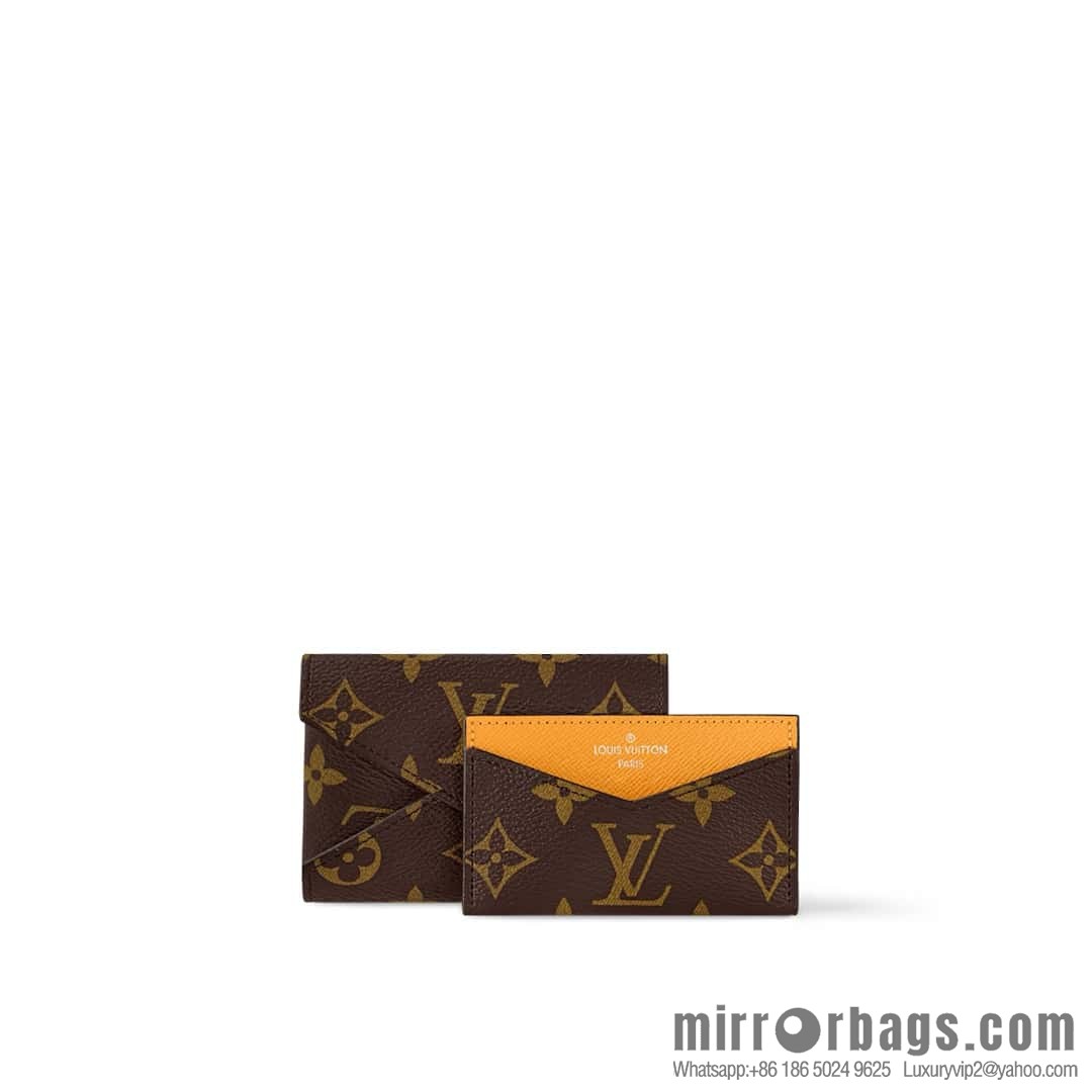 [Boutique‑grade] M12791 old flower yellow, card bag wallet series KIRIGAMI card clip two-piece set