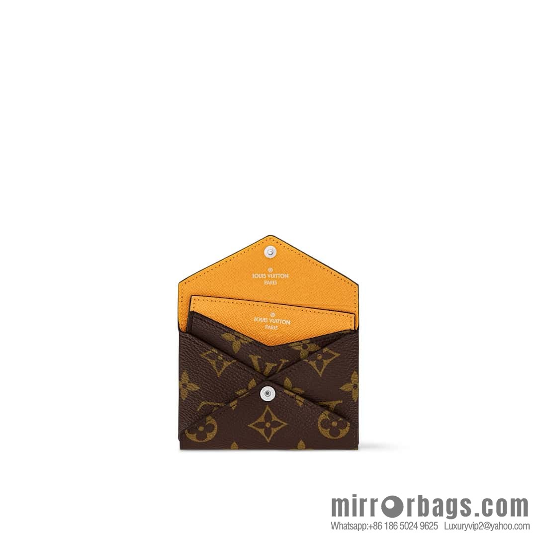 [Boutique‑grade] M12791 old flower yellow, card bag wallet series KIRIGAMI card clip two-piece set