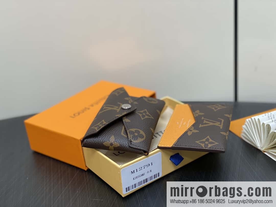 [Boutique‑grade] M12791 old flower yellow, card bag wallet series KIRIGAMI card clip two-piece set