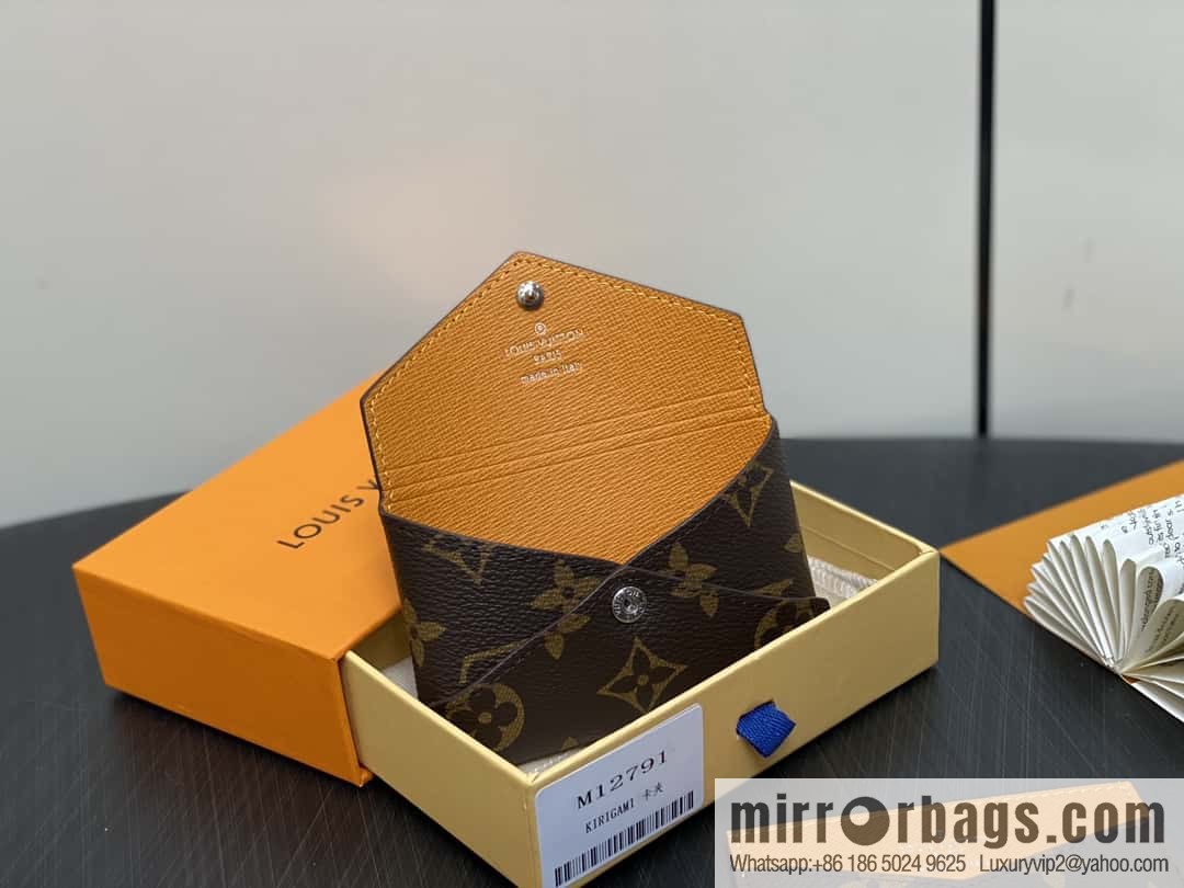 [Boutique‑grade] M12791 old flower yellow, card bag wallet series KIRIGAMI card clip two-piece set