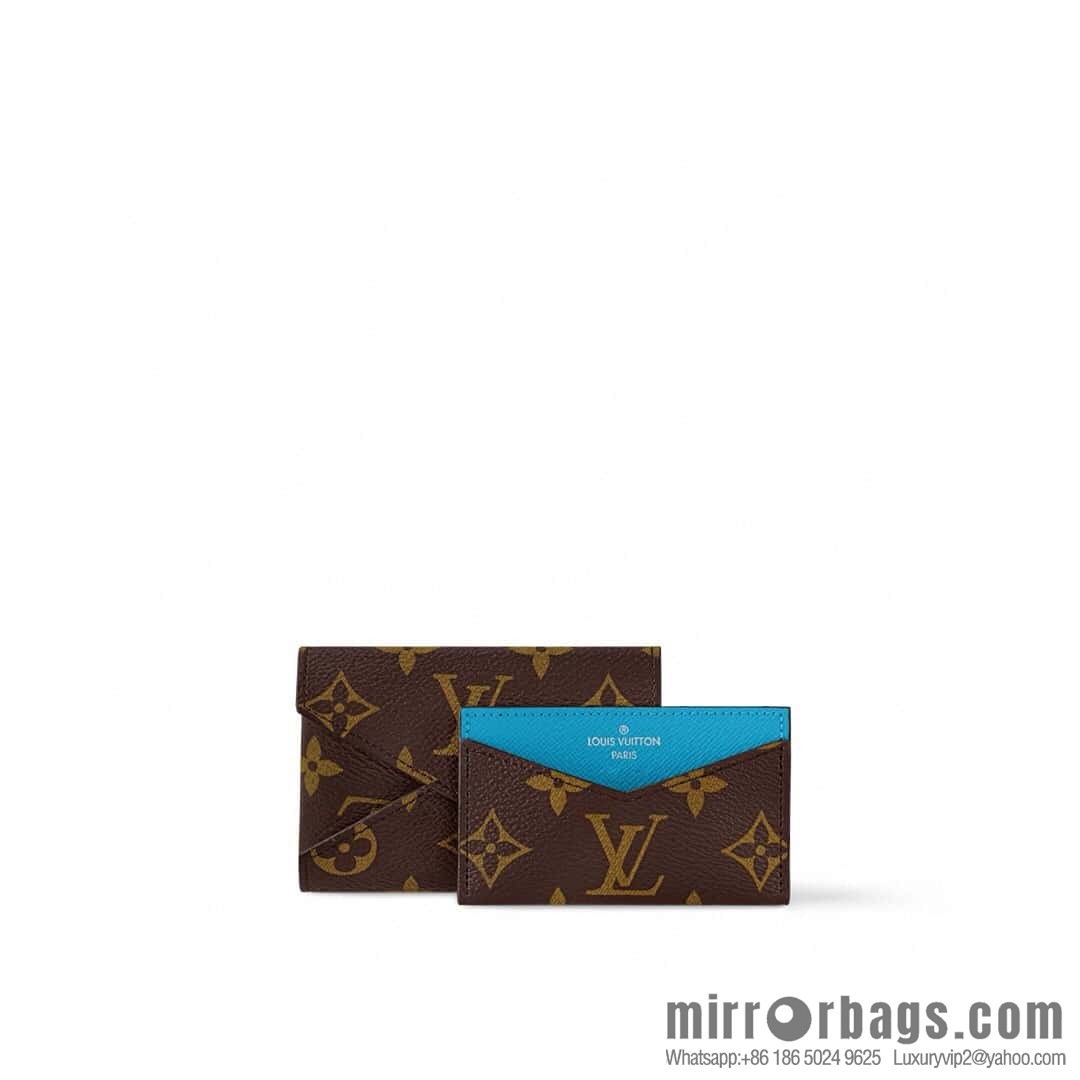 [Boutique‑grade] M12884 presbyopia blue, card bag wallet series KIRIGAMI card clip two-piece set