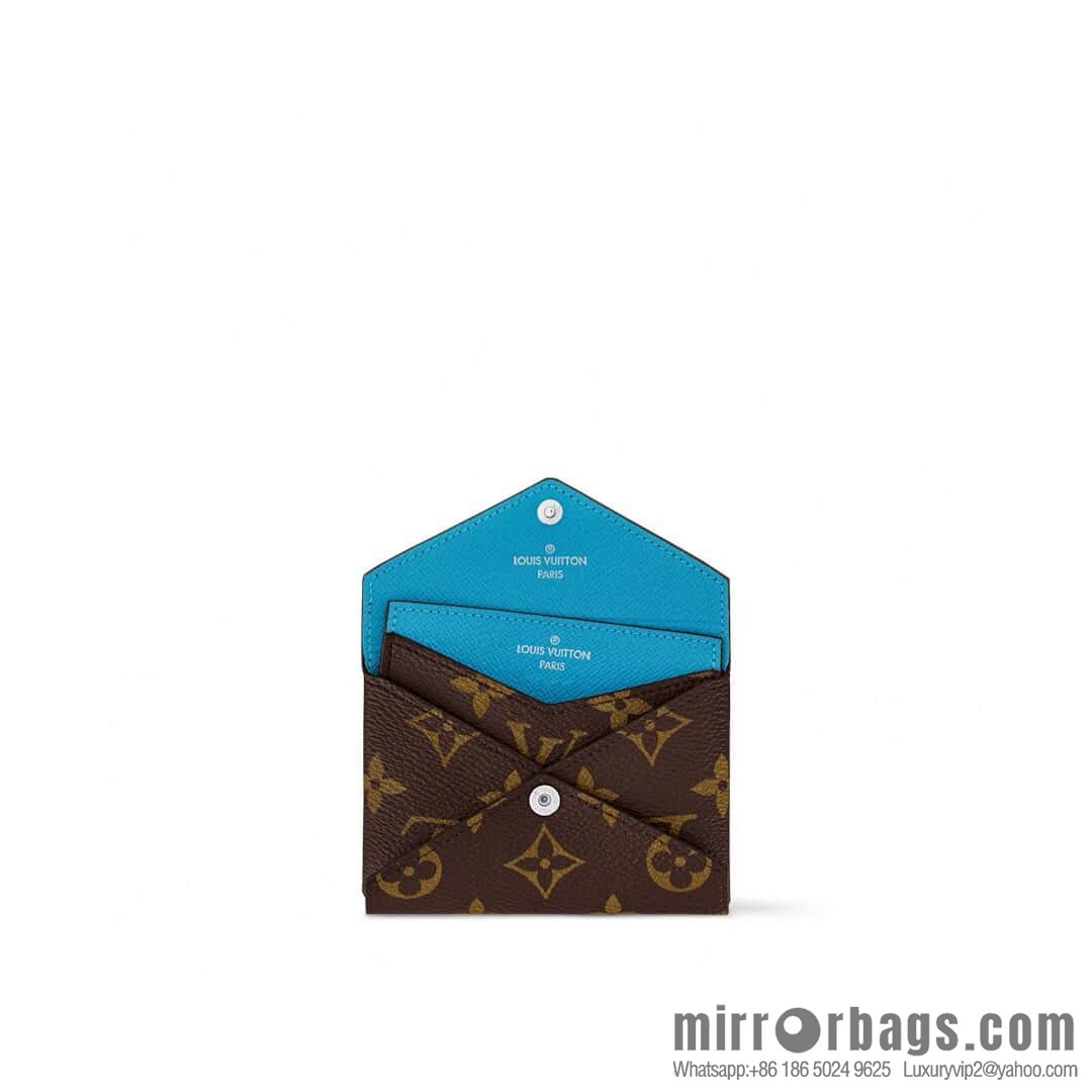 [Boutique‑grade] M12884 presbyopia blue, card bag wallet series KIRIGAMI card clip two-piece set