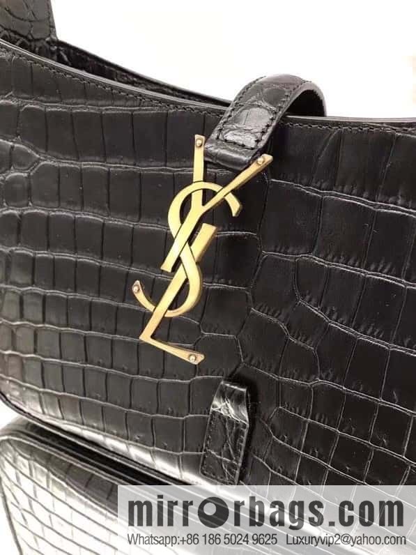 YSL ▪️ 5 ̀ 7 crocodile black ▪️ 657228