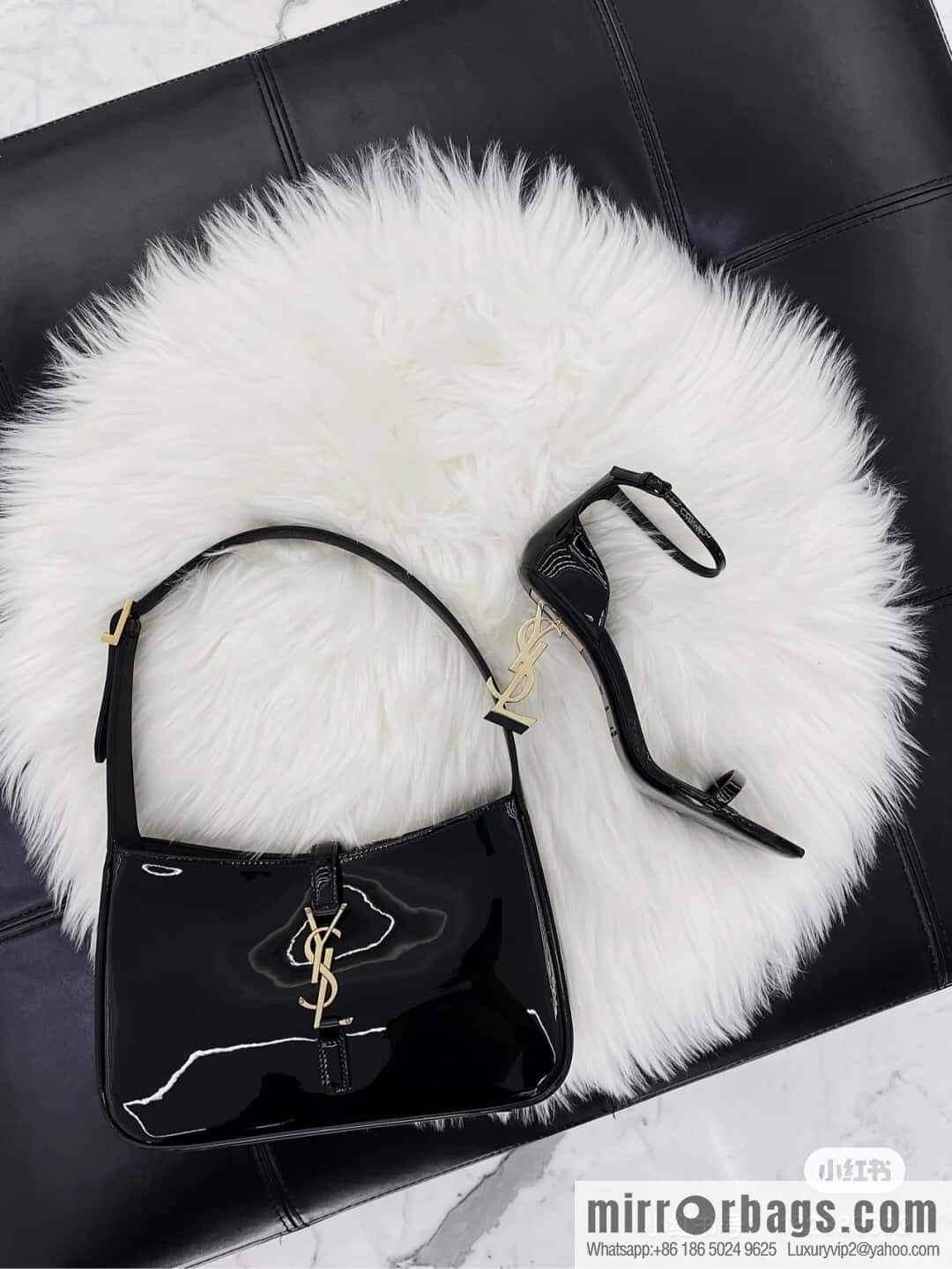 YSL ▪️ 5 🆕 patent leather black 657228