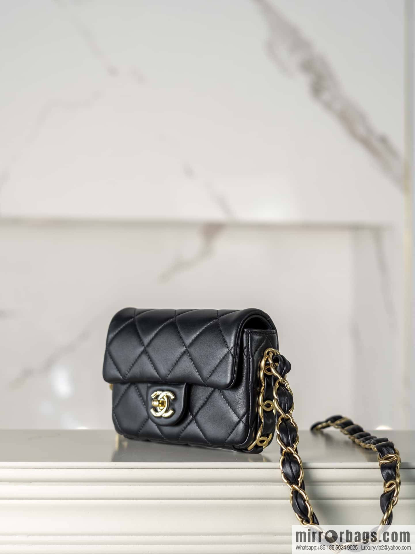 ππ‘ππ§ππ₯ πππ€ ππ thick chain black gold AS5175