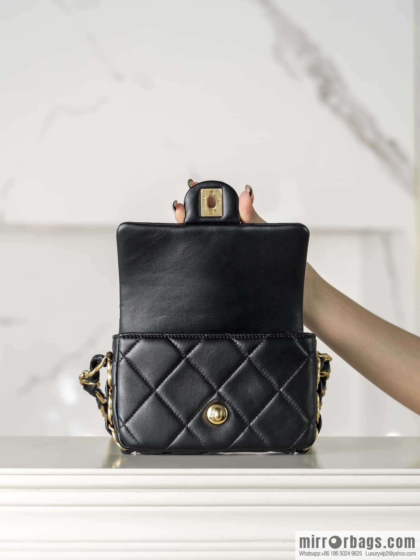 ππ‘ππ§ππ₯ πππ€ ππ thick chain black gold AS5175