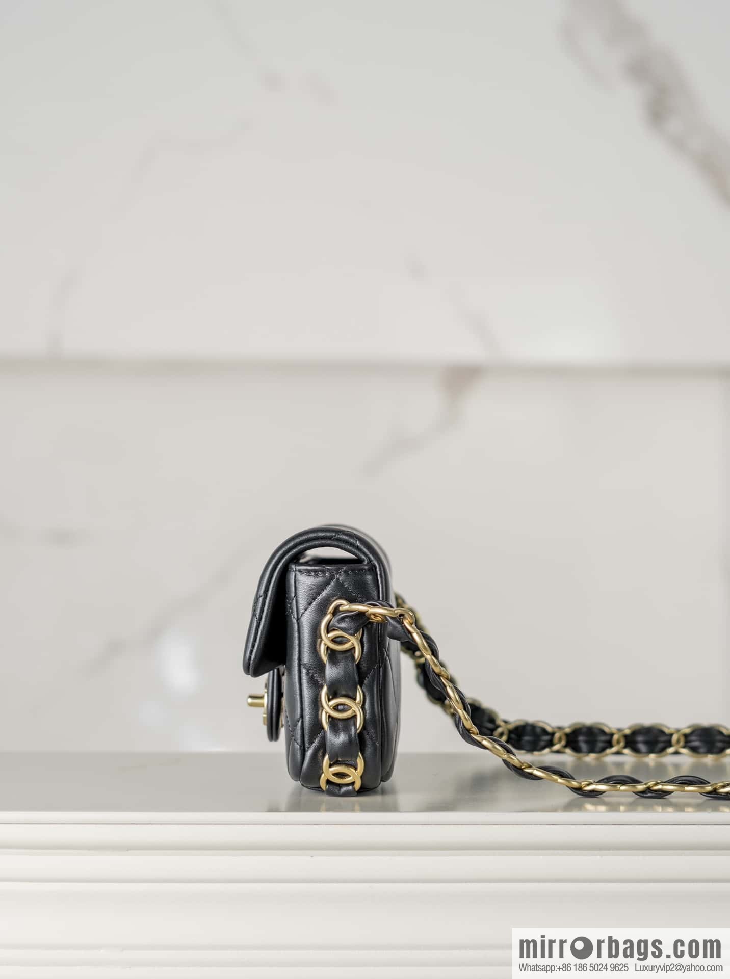 ππ‘ππ§ππ₯ πππ€ ππ thick chain black gold AS5175