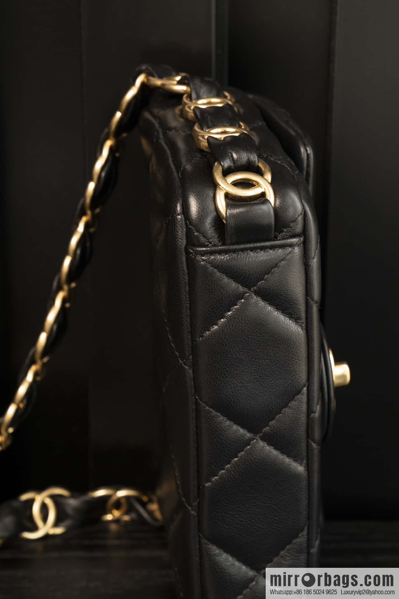 ππ‘ππ§ππ₯ πππ€ ππ thick chain black gold AS5175