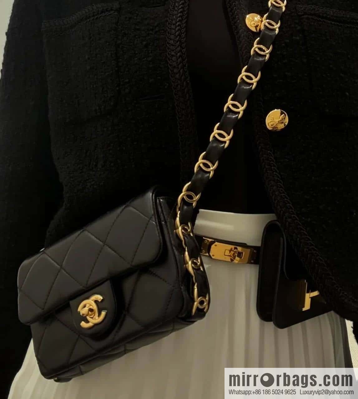 ππ‘ππ§ππ₯ πππ€ ππ thick chain black gold AS5175