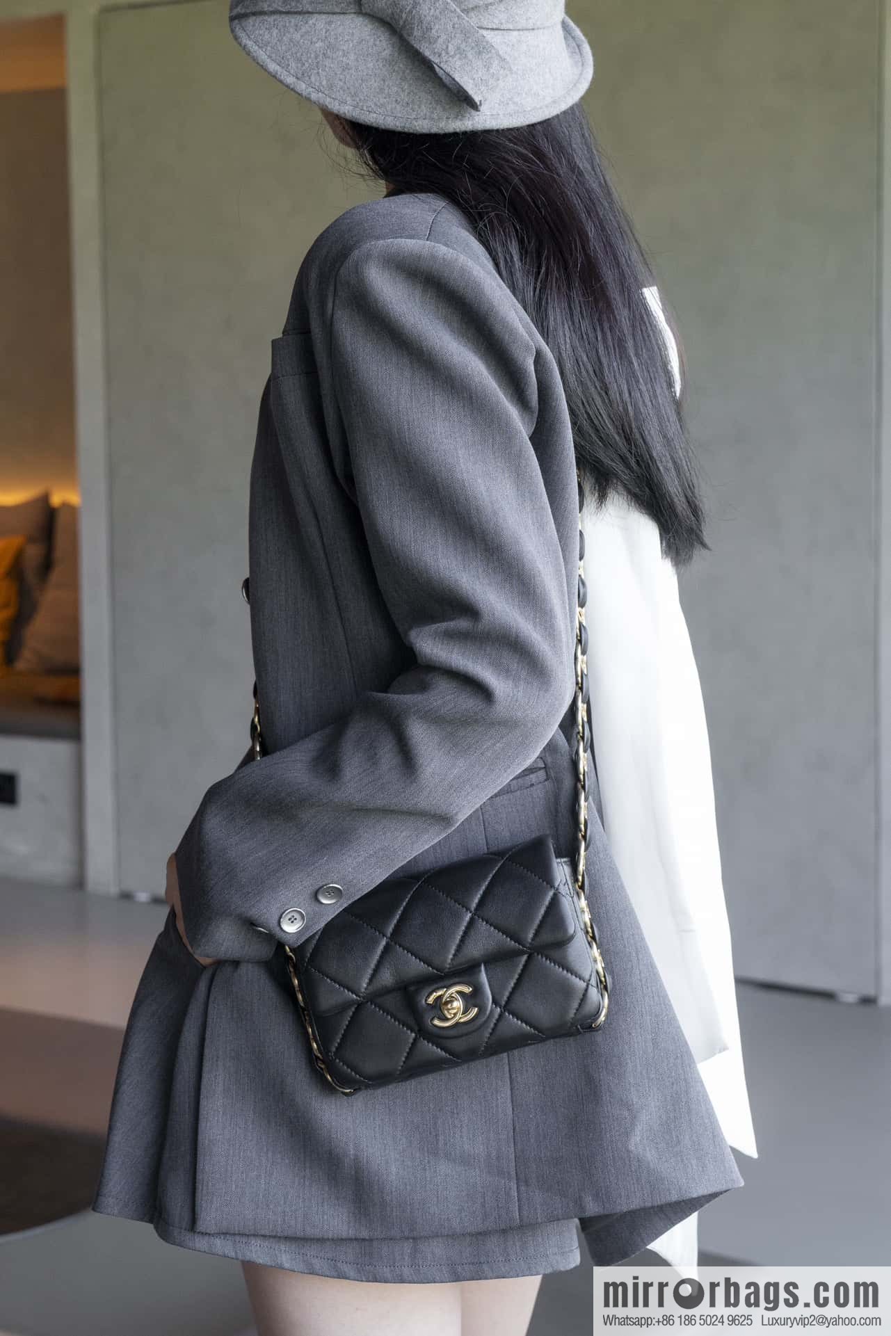 ππ‘ππ§ππ₯ πππ€ ππ thick chain black gold AS5175