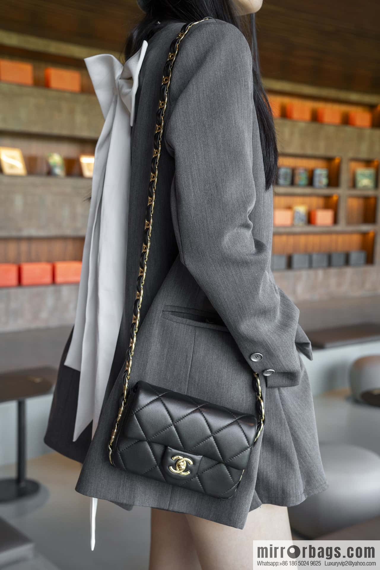 ππ‘ππ§ππ₯ πππ€ ππ thick chain black gold AS5175