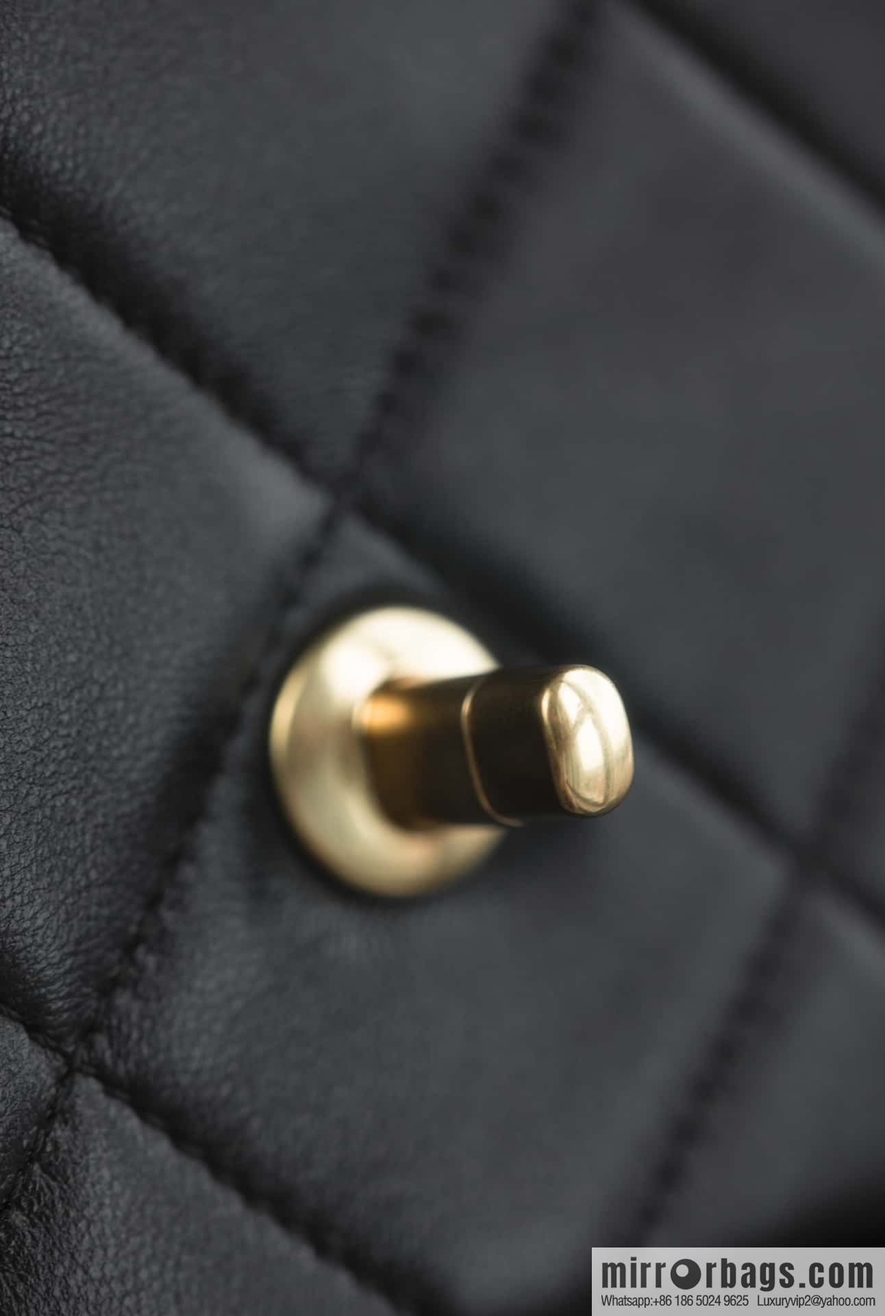 ππππππ 24K thick chain armpit bag, large mini black AS5174