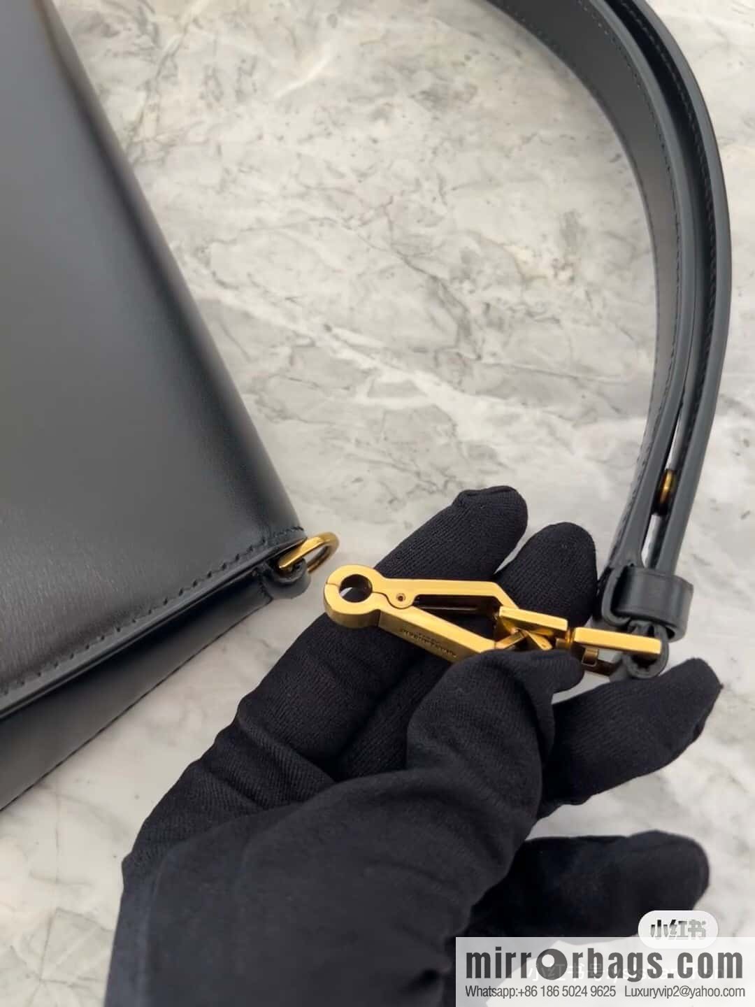 YSL 𝗩𝗢𝗟𝗧𝗔𝗜𝗥𝗘 𝗕𝗢𝗫 armpit/saddle bag 800846 black
