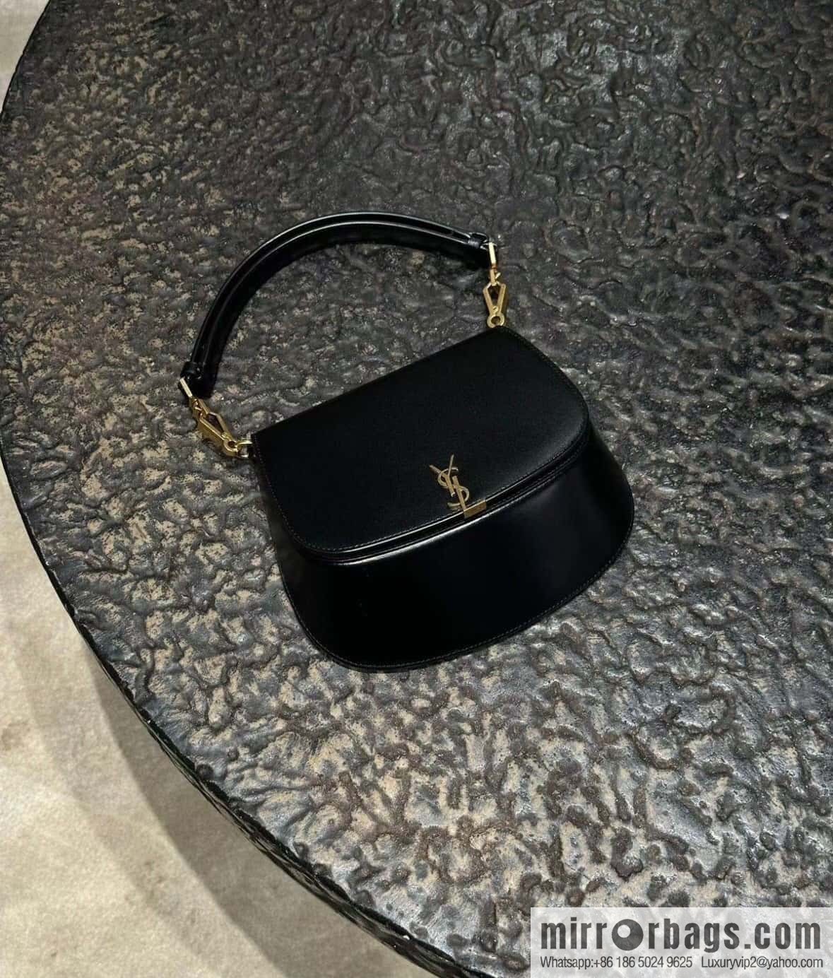 YSL 𝗩𝗢𝗟𝗧𝗔𝗜𝗥𝗘 𝗕𝗢𝗫 armpit/saddle bag 800846 black
