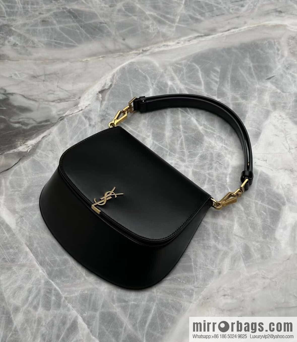 YSL 𝗩𝗢𝗟𝗧𝗔𝗜𝗥𝗘 𝗕𝗢𝗫 armpit/saddle bag 800846 black