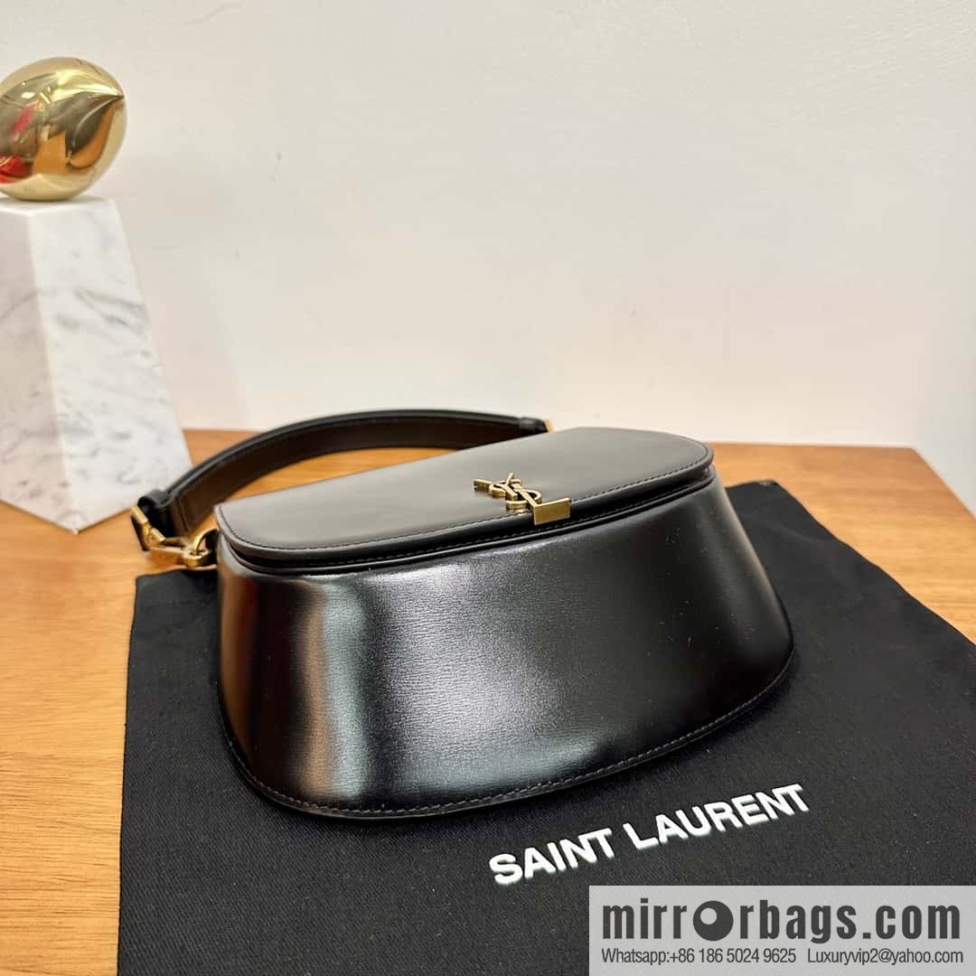 YSL 𝗩𝗢𝗟𝗧𝗔𝗜𝗥𝗘 𝗕𝗢𝗫 armpit/saddle bag 800846 black