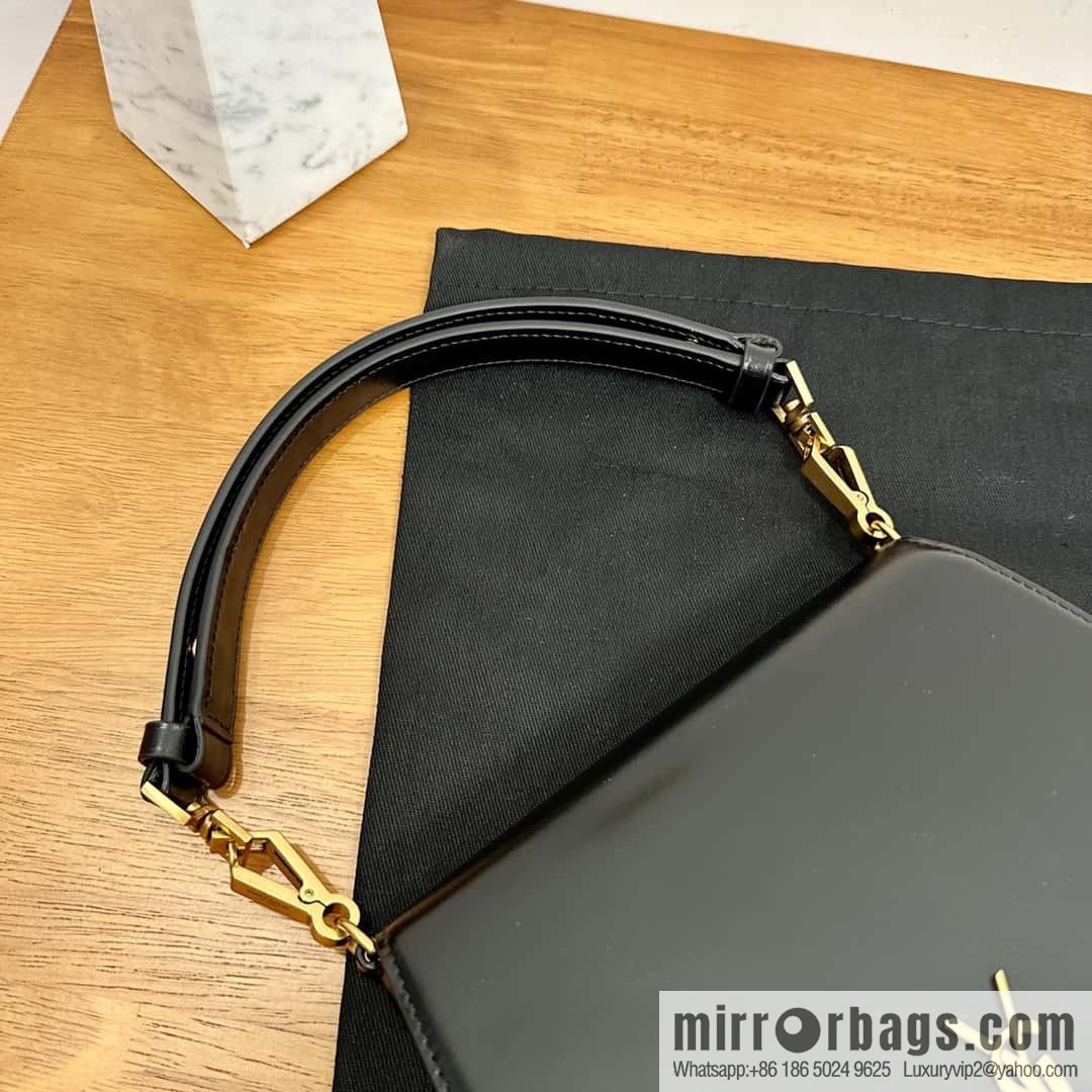 YSL 𝗩𝗢𝗟𝗧𝗔𝗜𝗥𝗘 𝗕𝗢𝗫 armpit/saddle bag 800846 black