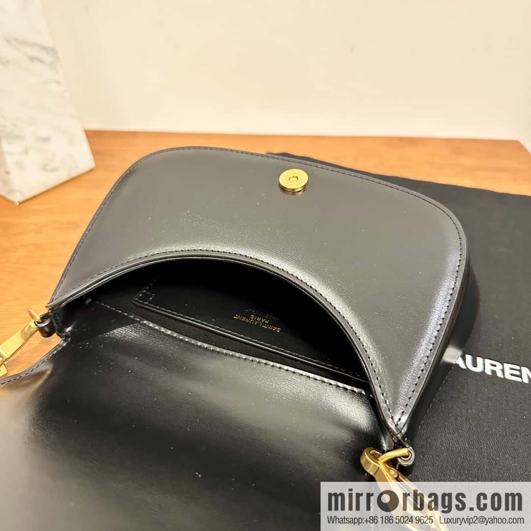 YSL 𝗩𝗢𝗟𝗧𝗔𝗜𝗥𝗘 𝗕𝗢𝗫 armpit/saddle bag 800846 black