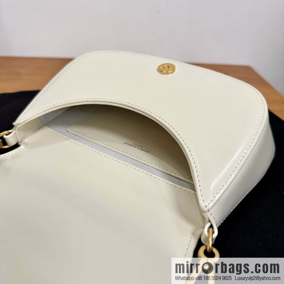 YSL 𝗩𝗢𝗟𝗧𝗔𝗜𝗥𝗘 𝗕𝗢𝗫 armpit/saddle bag 800846 white