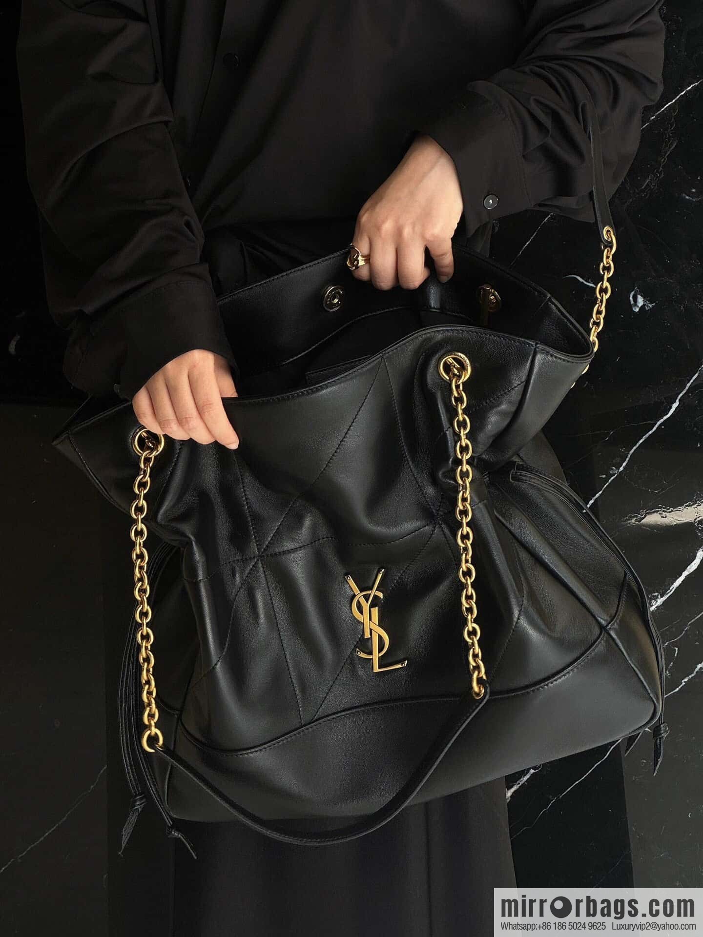YSL 𝗝𝗮𝗺𝗶𝗲 𝟰.𝟯 𝗟𝗮𝗿𝗴𝗲 𝗣𝗢𝗖𝗛𝗢𝗡_ lucky bag bucket bag 809824