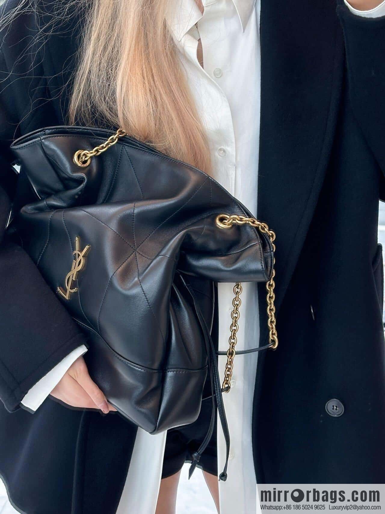 YSL 𝗝𝗮𝗺𝗶𝗲 𝟰.𝟯 𝗟𝗮𝗿𝗴𝗲 𝗣𝗢𝗖𝗛𝗢𝗡_ lucky bag bucket bag 809824