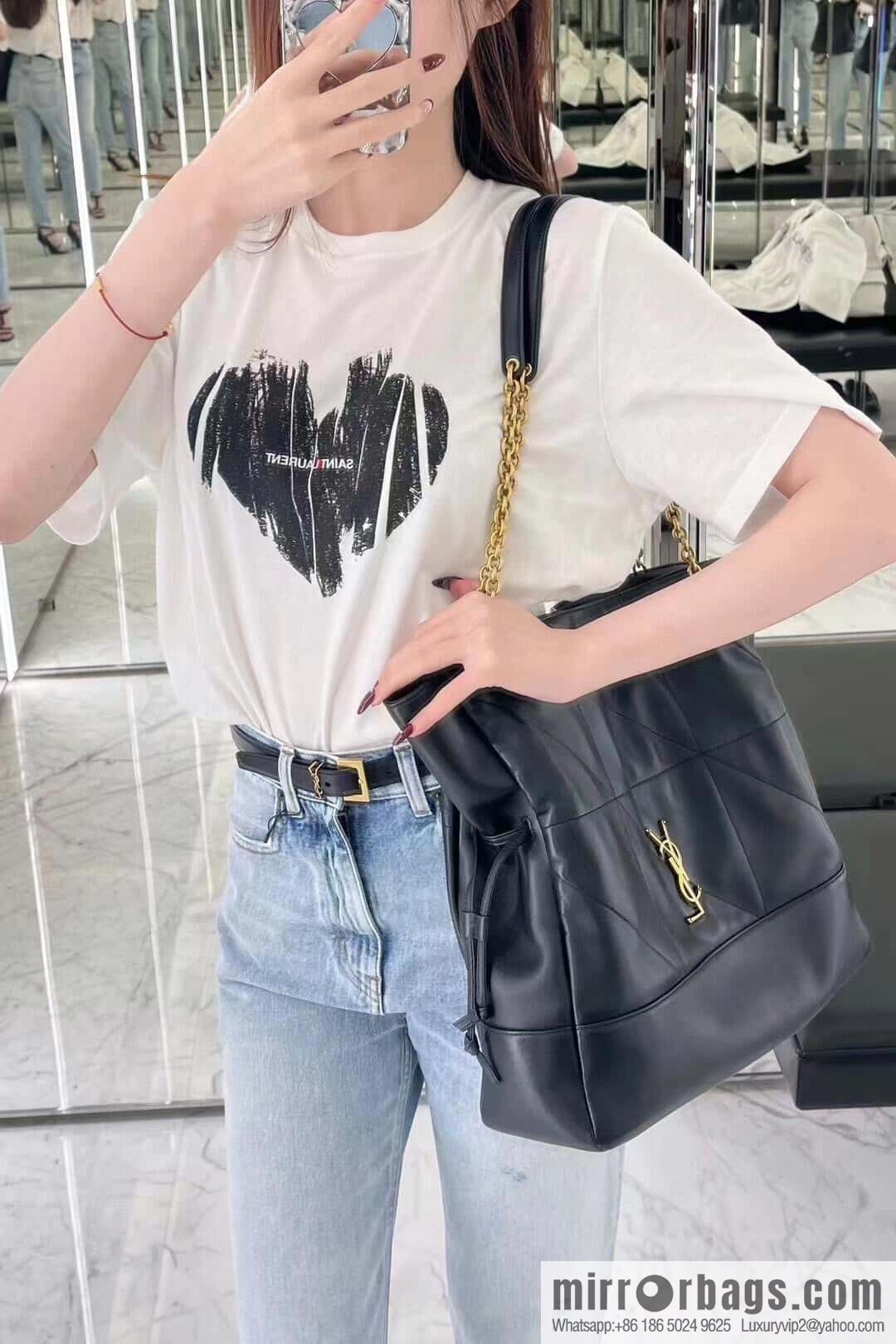 YSL 𝗝𝗮𝗺𝗶𝗲 𝟰.𝟯 𝗟𝗮𝗿𝗴𝗲 𝗣𝗢𝗖𝗛𝗢𝗡_ lucky bag bucket bag 809824