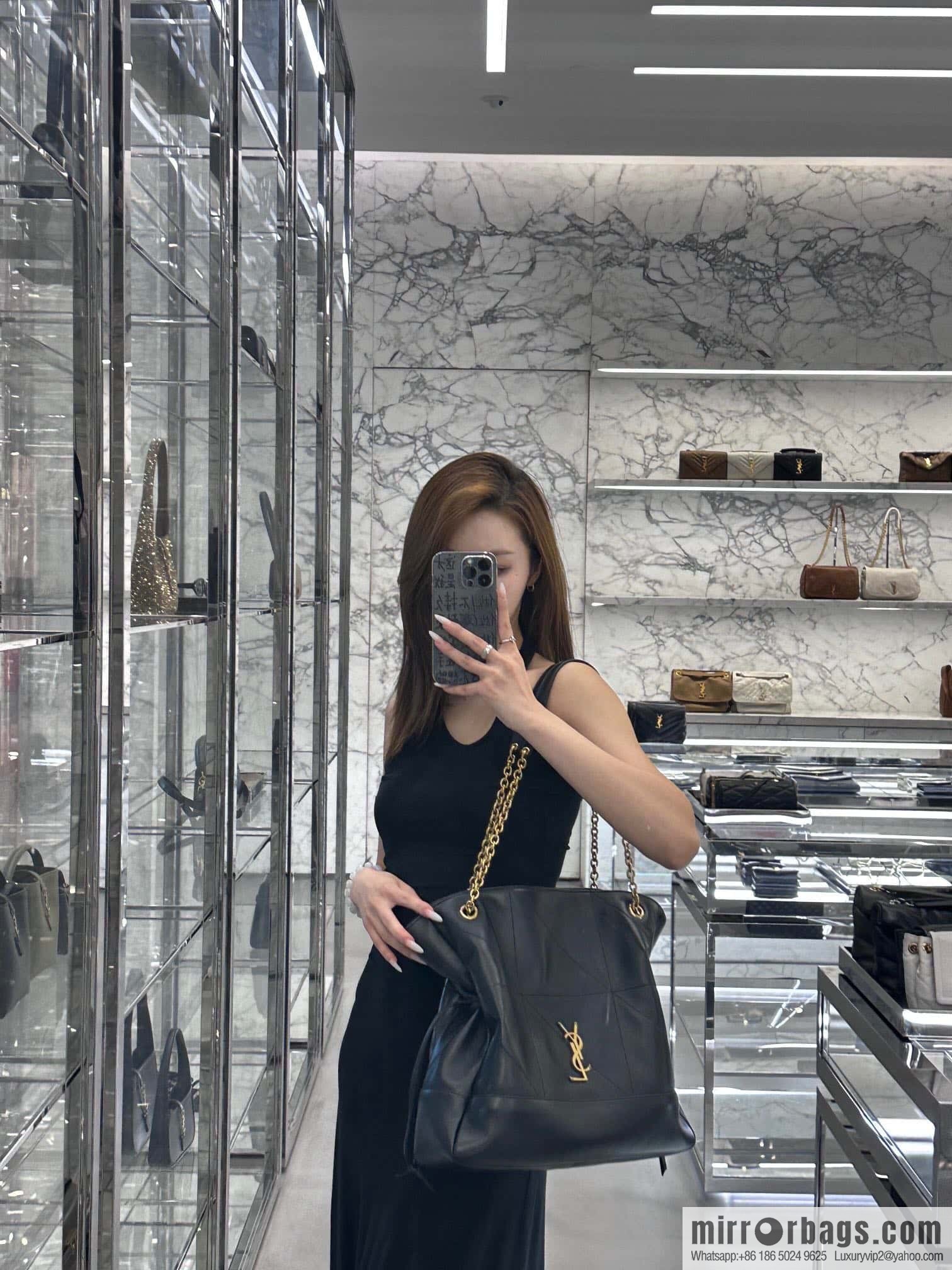 YSL 𝗝𝗮𝗺𝗶𝗲 𝟰.𝟯 𝗟𝗮𝗿𝗴𝗲 𝗣𝗢𝗖𝗛𝗢𝗡_ lucky bag bucket bag 809824