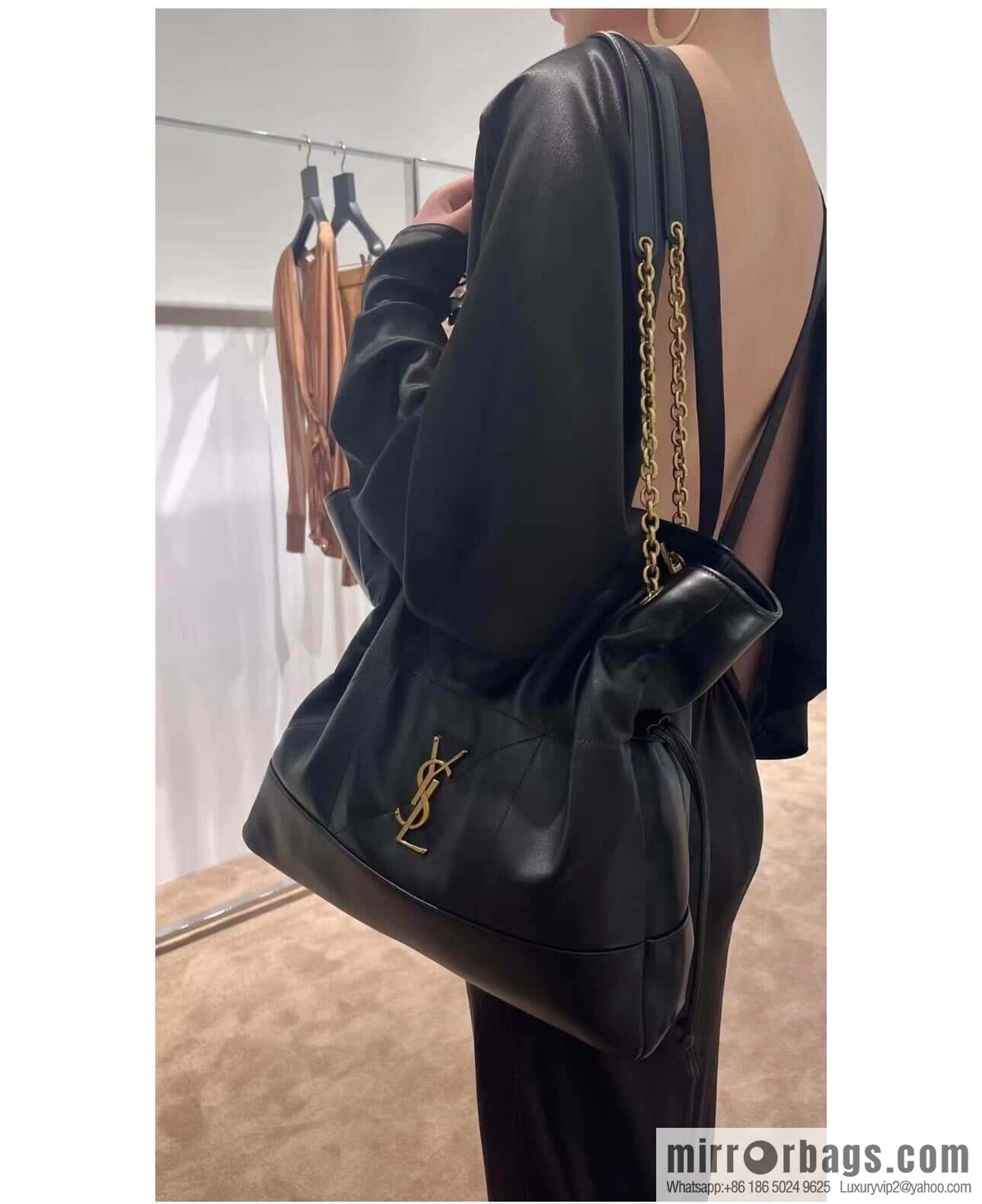 YSL 𝗝𝗮𝗺𝗶𝗲 𝟰.𝟯 𝗟𝗮𝗿𝗴𝗲 𝗣𝗢𝗖𝗛𝗢𝗡_ lucky bag bucket bag 809824
