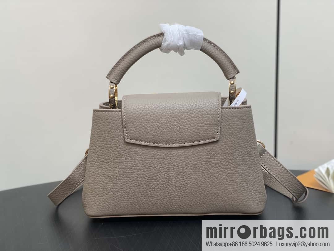 [Boutique‑grade] K00014 light coffee full leather, chain cap that English series, personalized custom MY CAPUCINES handbag