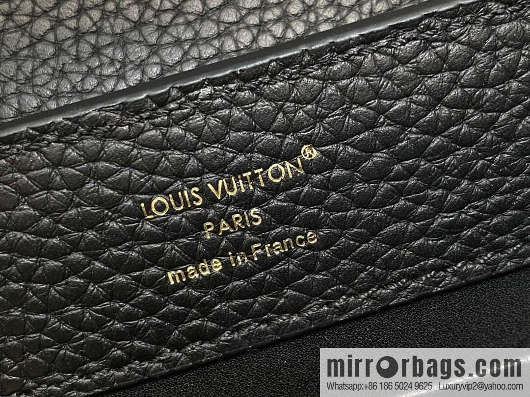 [Boutique‑grade] K00014 black full leather, chain cap that English series, personalized custom MY CAPUCINES handbag