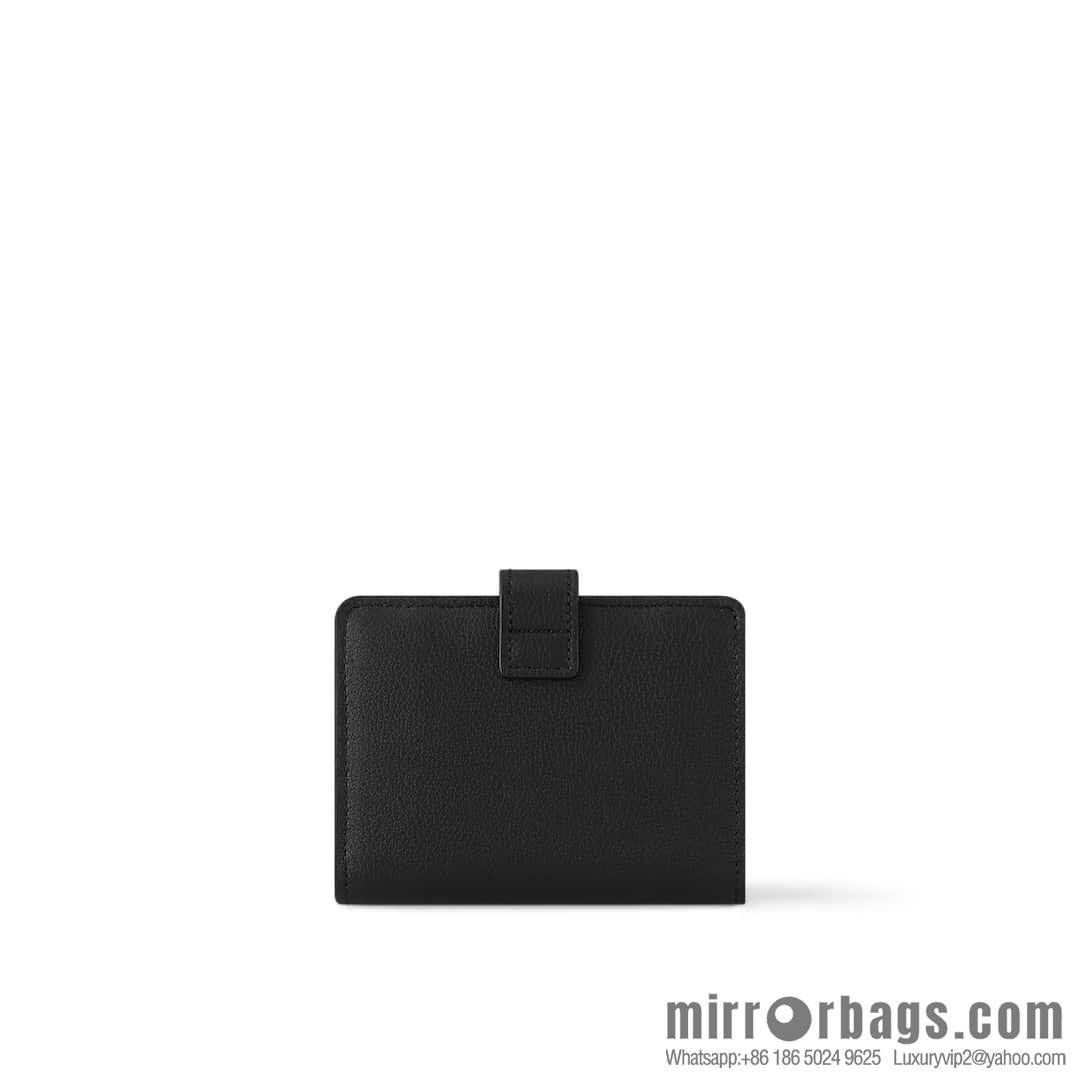 [Boutique‑grade] M12148 black, full leather wallet series Portfoille Locky wallet 12148 brown M12408 black