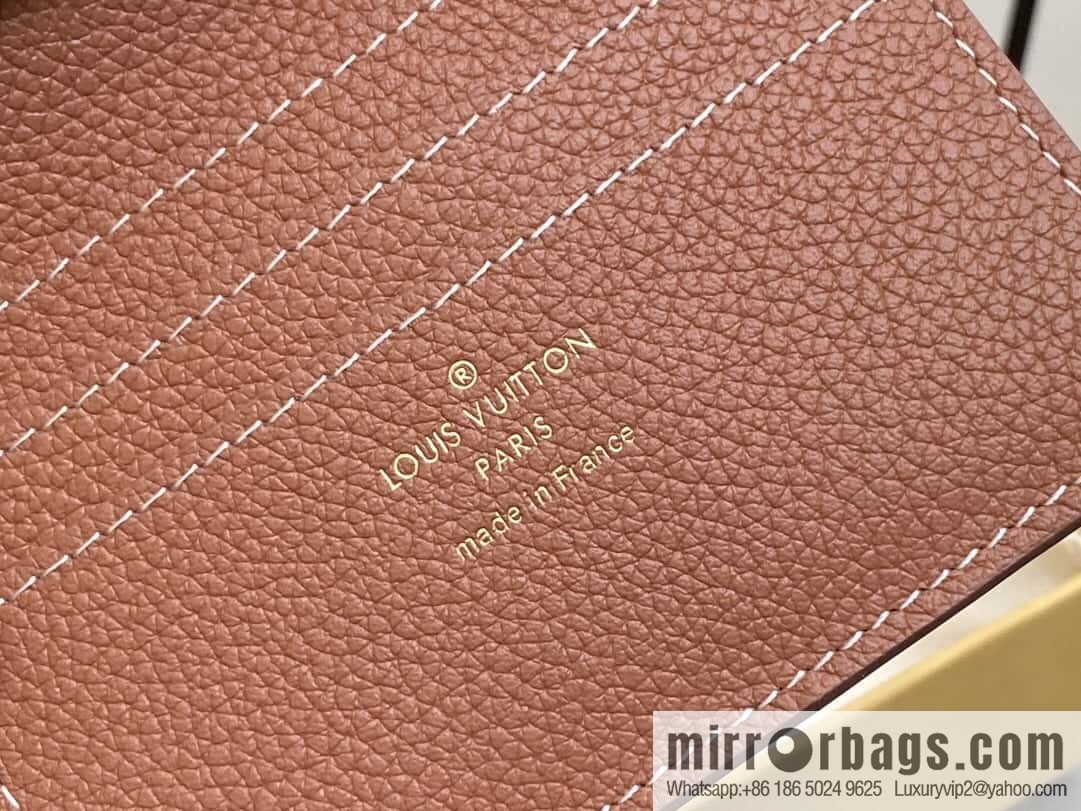 [Boutique‑grade] M12148 brown, full leather wallet series Portfoille Locky wallet 12148 brown