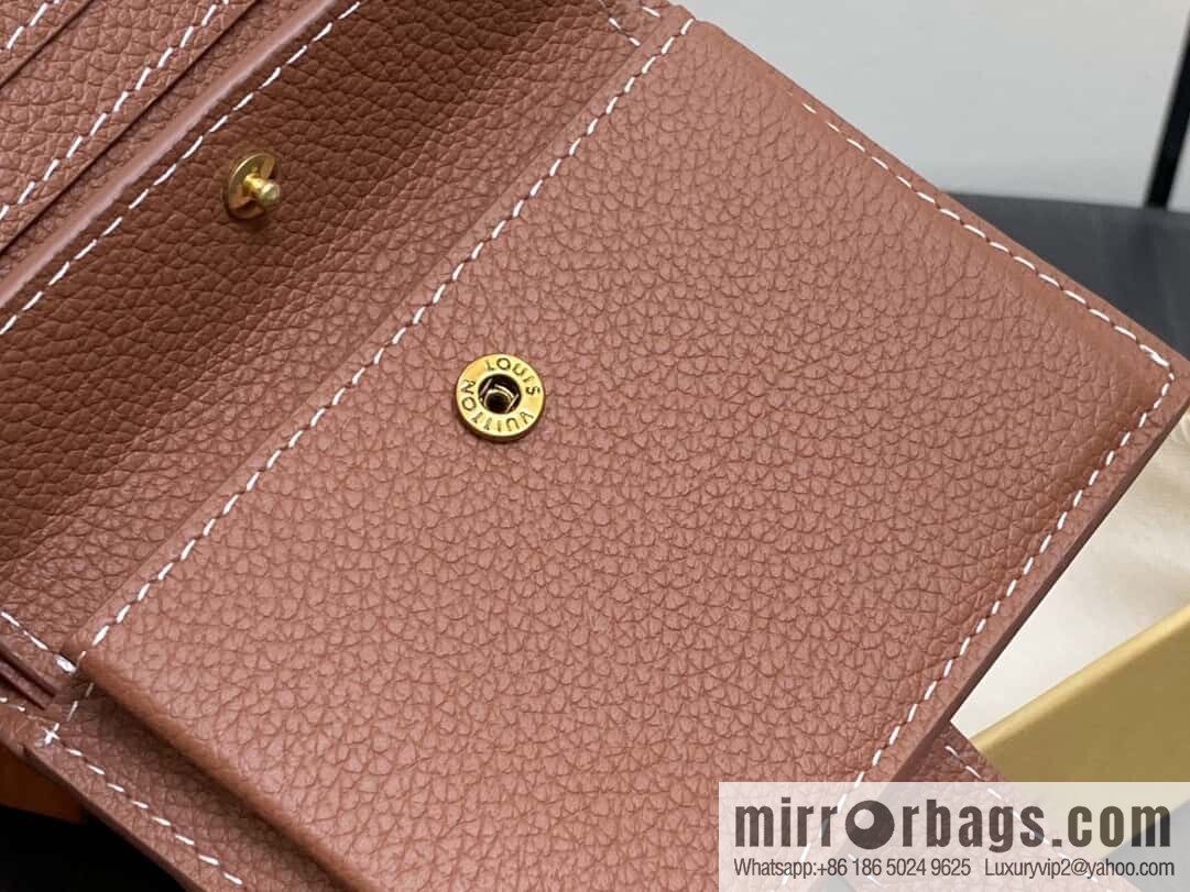[Boutique‑grade] M12148 brown, full leather wallet series Portfoille Locky wallet 12148 brown