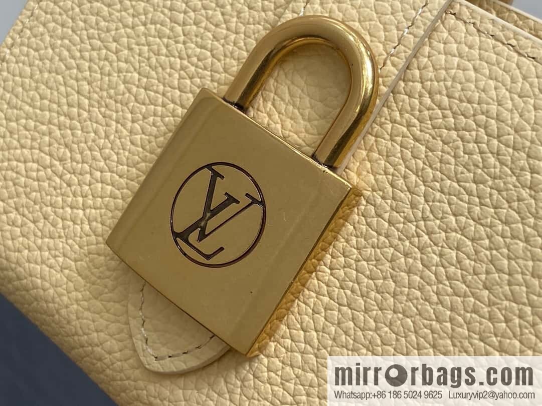 [Boutique‑grade] M12148 beige, full leather wallet series Portfoille Locky wallet