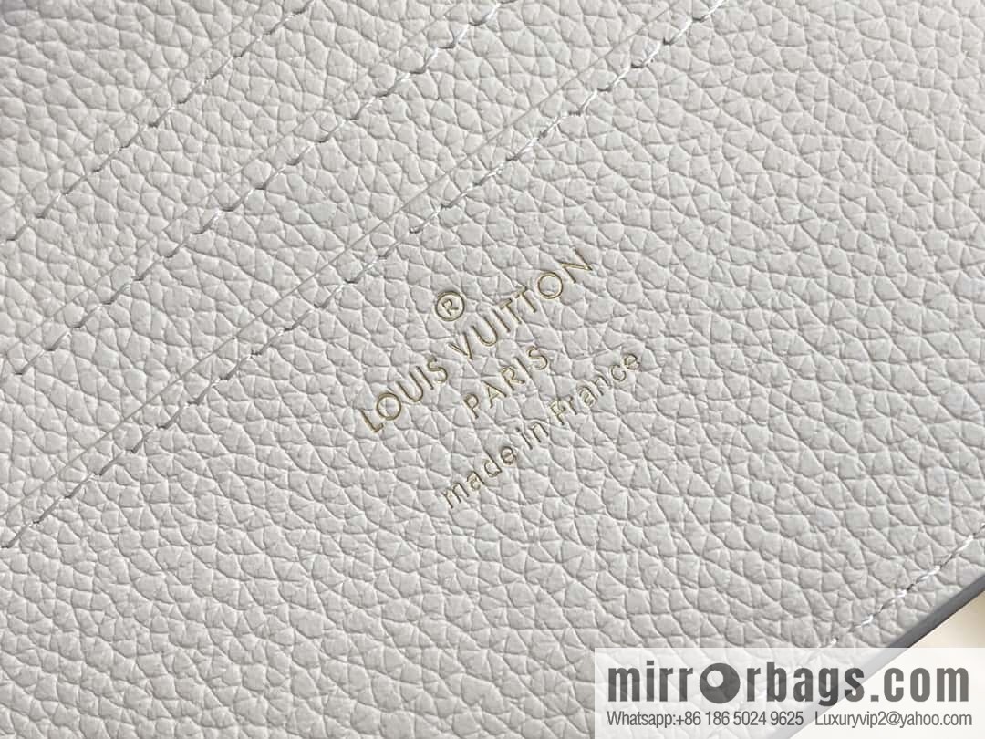 [Boutique‑grade] M12148 beige, full leather wallet series Portfoille Locky wallet