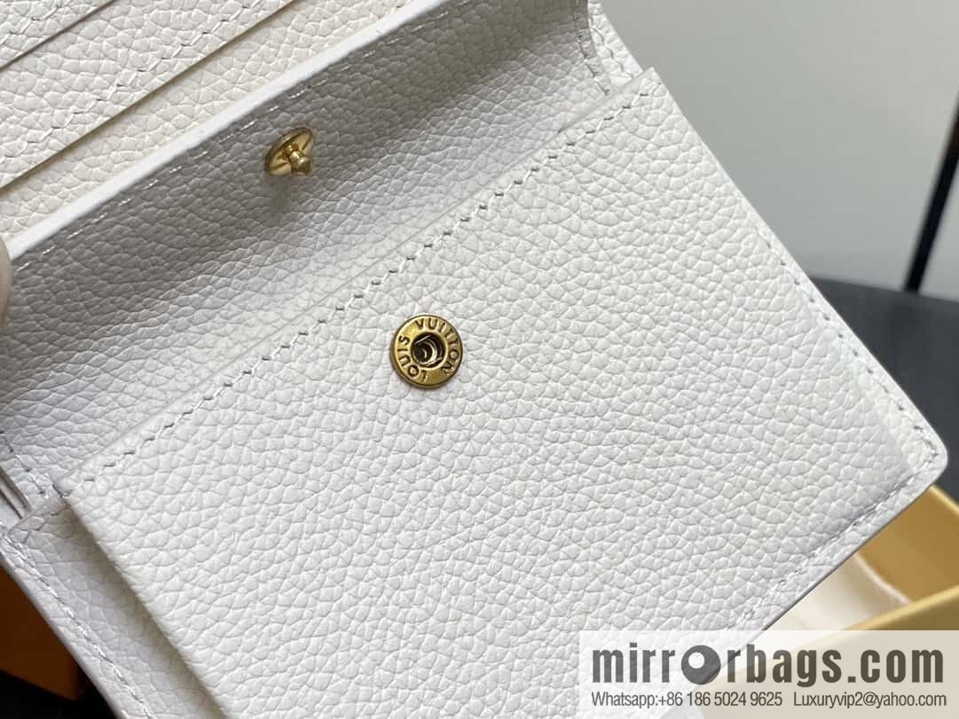 [Boutique‑grade] M12148 beige, full leather wallet series Portfoille Locky wallet