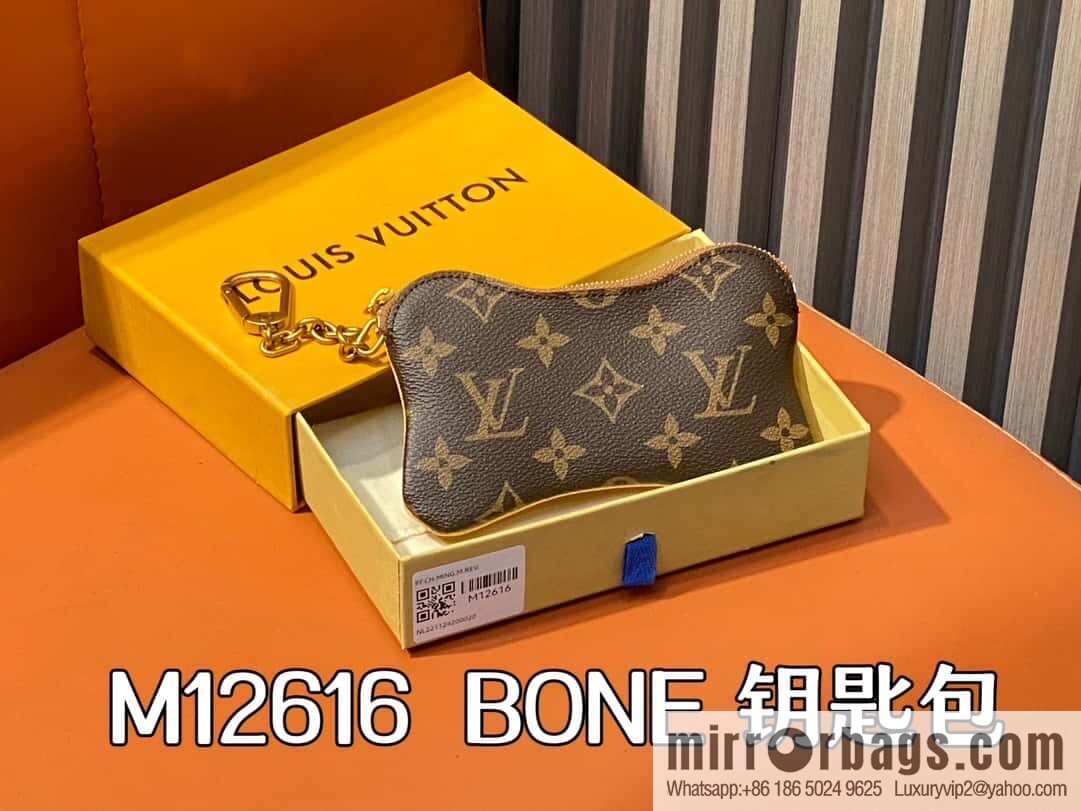 [Boutique‑grade] M12616 presbyopia, key bag, bone bag, wallet series BONE key bag