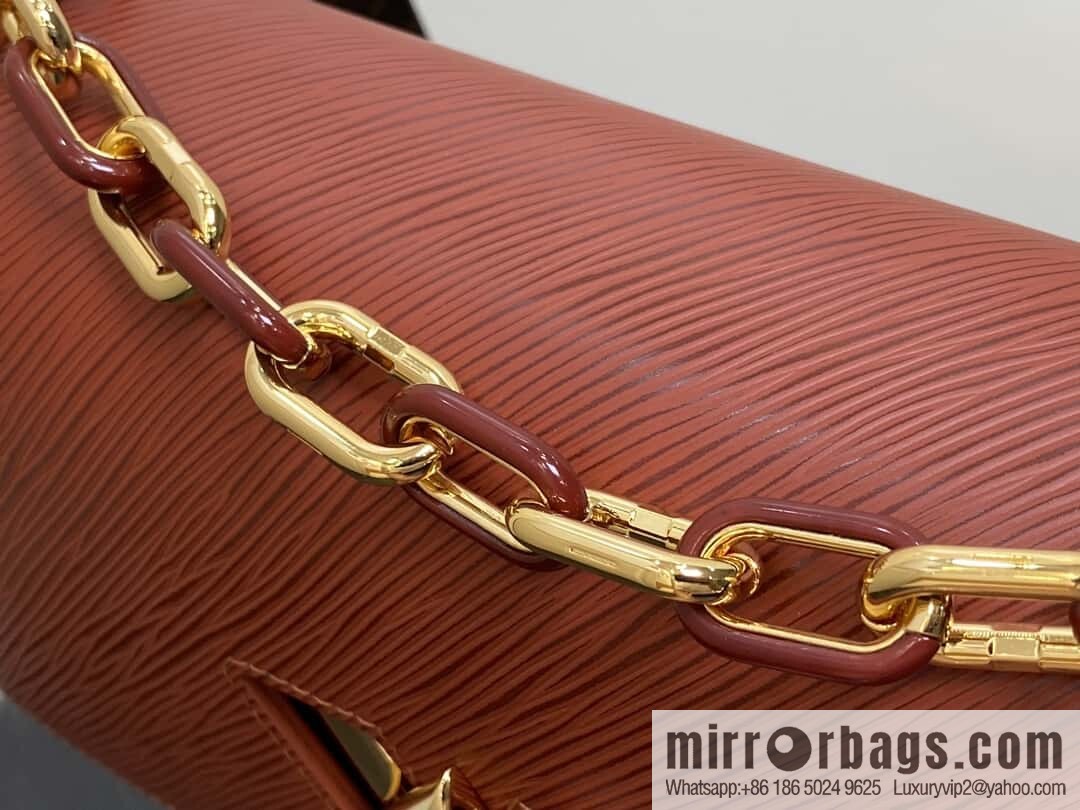 [Boutique‑grade] M24043 brown M24044 black, water ripple Twist series NEW Twist MM handbag
