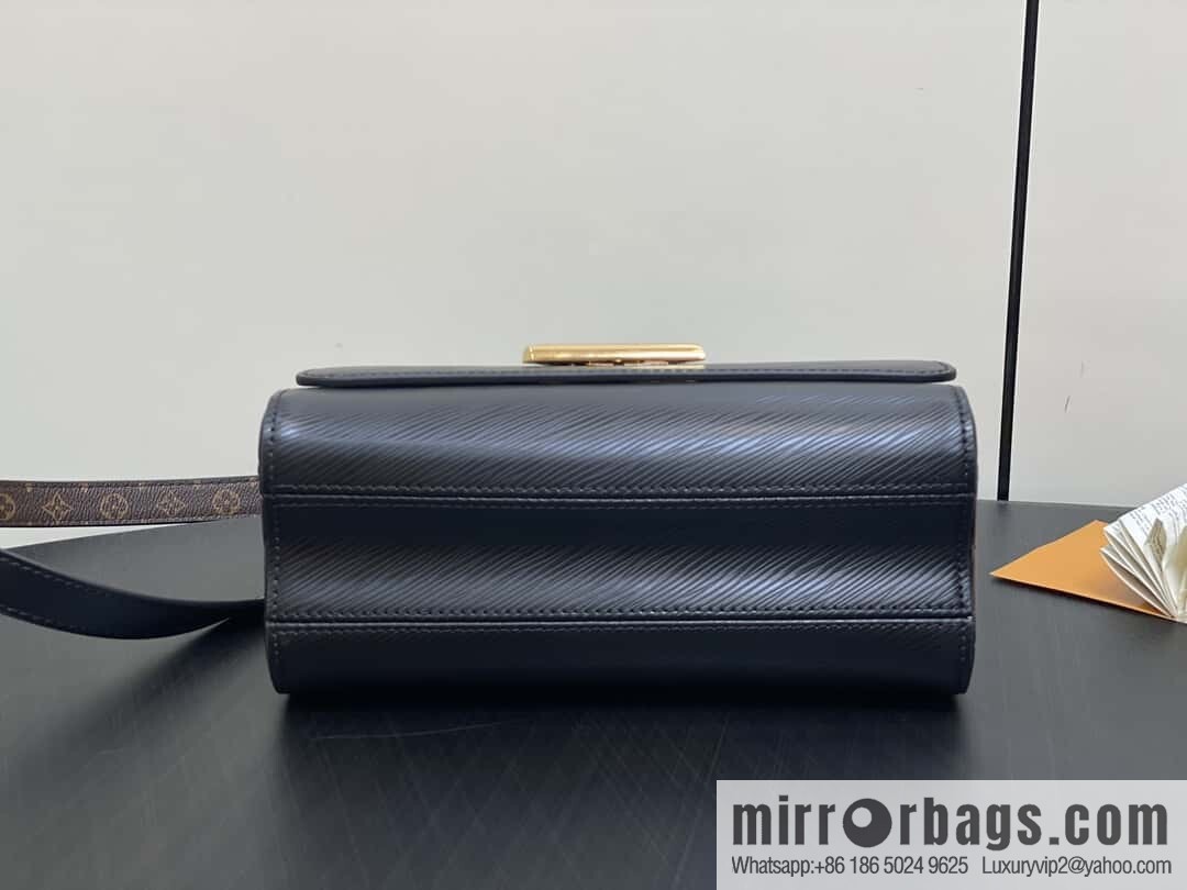 [Boutique‑grade] M24044 black M24043 brown, water ripple Twist series NEW Twist MM handbag