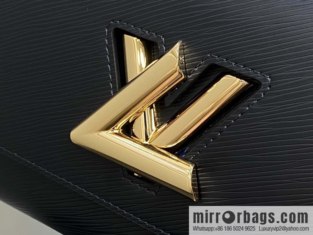 [Boutique‑grade] M24044 black M24043 brown, water ripple Twist series NEW Twist MM handbag