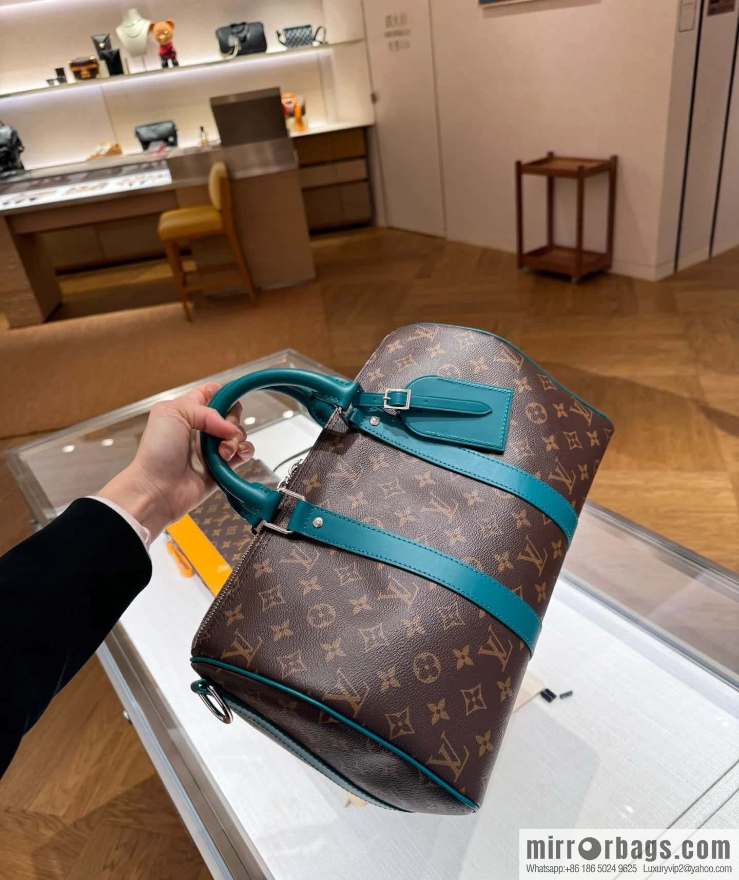 [Boutique‑grade] M13201 presbyopia yellow, travel bag series KEEPALL BANDOULIZRE 35 handbag
