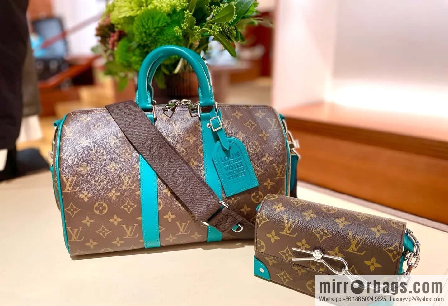 [Boutique‑grade] M13201 presbyopia yellow, travel bag series KEEPALL BANDOULIZRE 35 handbag
