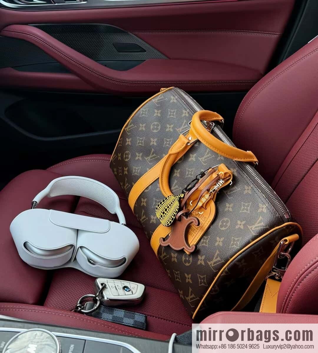 [Premium‑quality] M12765 presbyopia green, travel bag series KEEPALL BANDOULIZRE 35 handbag (colorful)
