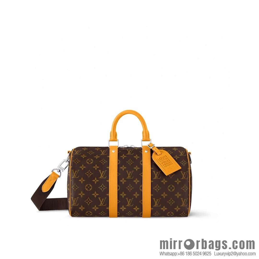 [Premium‑quality] M12765 presbyopia green, travel bag series KEEPALL BANDOULIZRE 35 handbag (colorful)