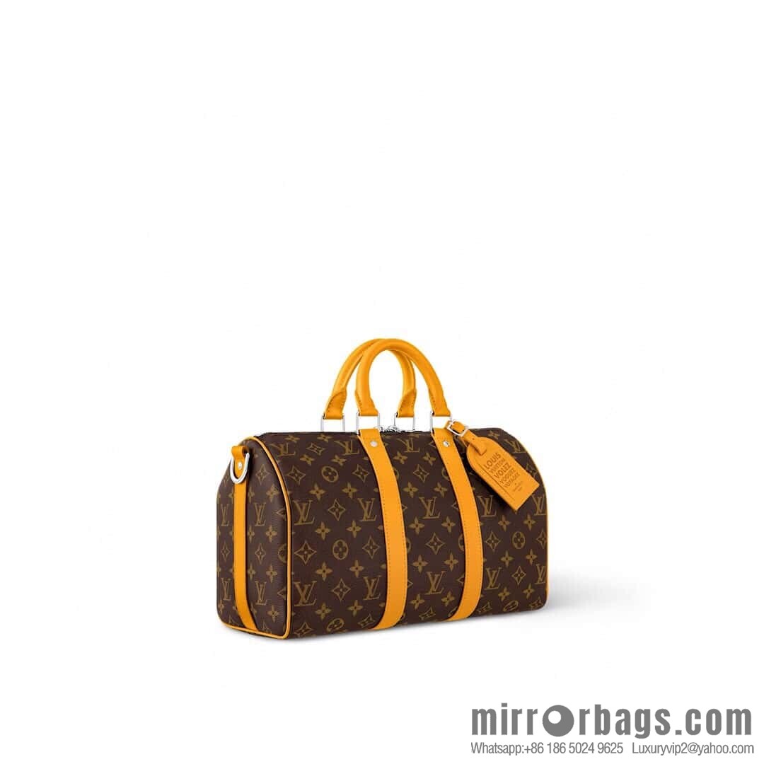 [Premium‑quality] M12765 presbyopia green, travel bag series KEEPALL BANDOULIZRE 35 handbag (colorful)