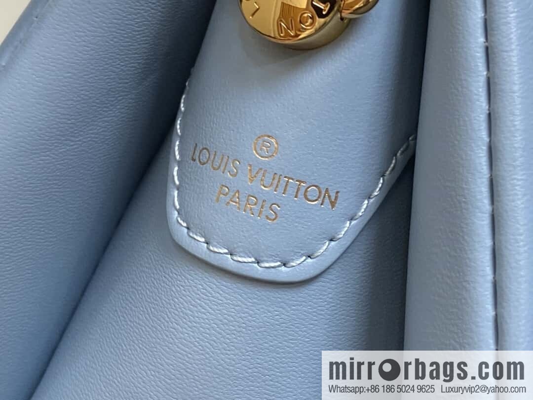 [Boutique‑grade] M24338 blue, full leather chain bag series, sheepskin Coussin BB handbag